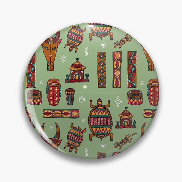 Item preview, Africa Fiesta - Green Background designed and sold by Amandeen.
