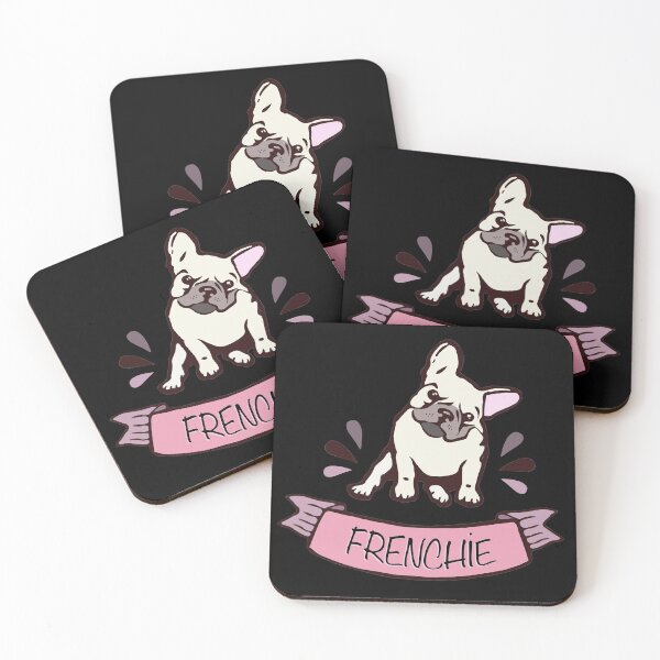 Item preview, French bulldog lovers, Frenchie white color designed and sold by Collagedream.