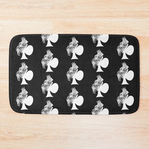 Item preview, Queen of Clubs Black and White designed and sold by Nealoc.