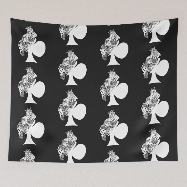 Item preview, Queen of Clubs Black and White designed and sold by Nealoc.