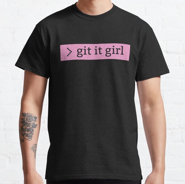 Item preview, Git it Girl - for programmer and web developper girls and women - Pink designed and sold by LookFrog.