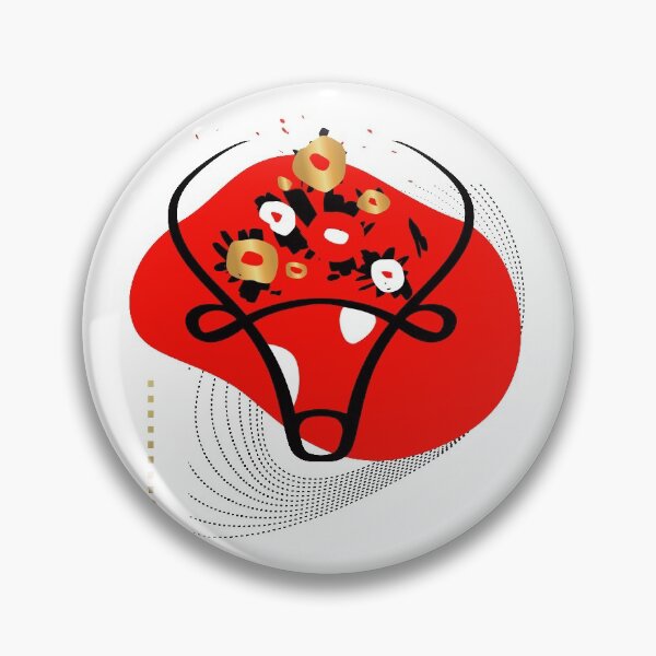Item preview, Bull head illustration. 2021. Happy new year designed and sold by Zolotinka.