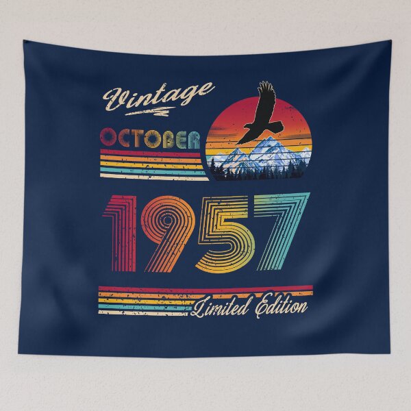 Item preview, October 1957 Birthday designed and sold by GreenSplash.