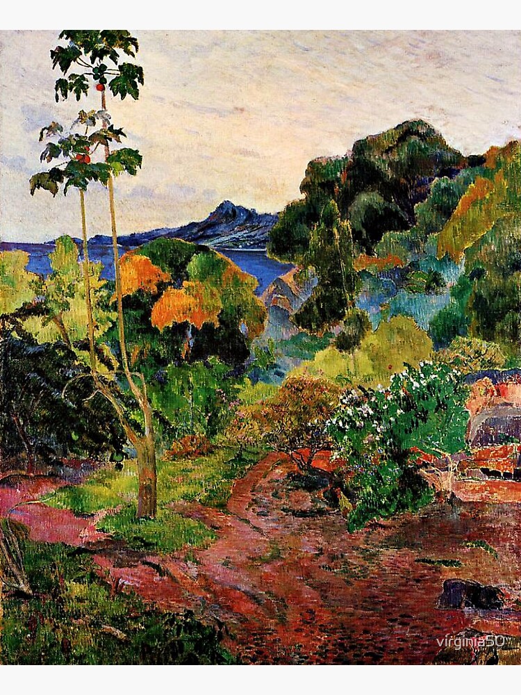 Gauguin - Martinique Landscape, beautiful tropical painting by virginia50