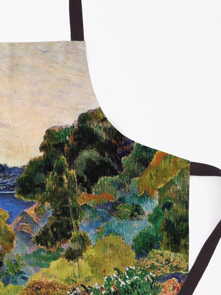 Alternate view of Gauguin - Martinique Landscape, beautiful tropical painting Apron