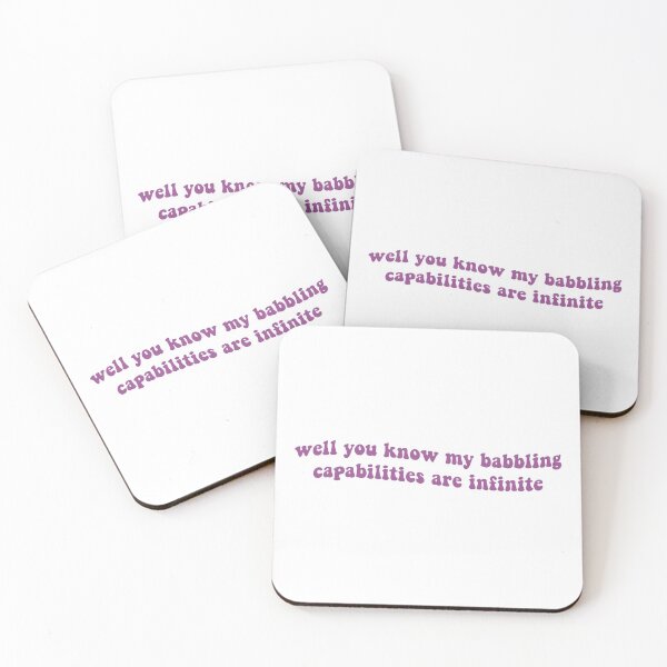 Item preview, Well You Know My Babbling Capabilities are Infinite designed and sold by Libby :).