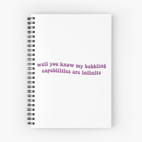 Item preview, Well You Know My Babbling Capabilities are Infinite designed and sold by Libby :).