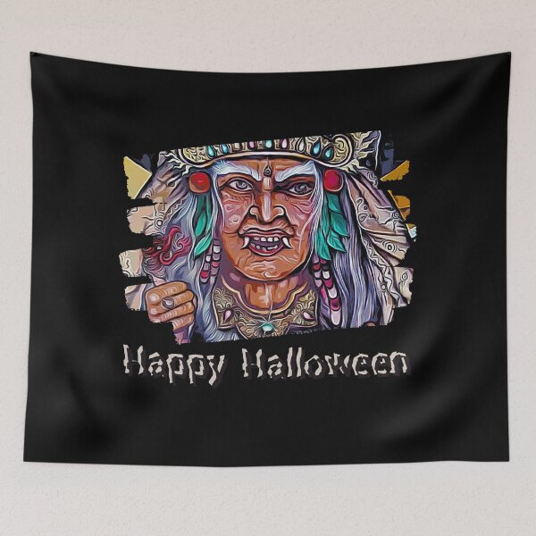Item preview, Scary old witch - Happy Halloween designed and sold by LittleAngy.