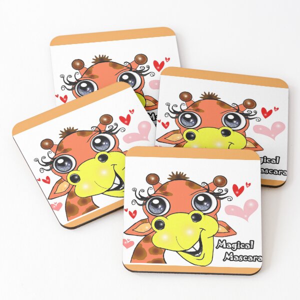 Item preview, Cute Giraffe-  magical mascara  designed and sold by Shirley cute art .