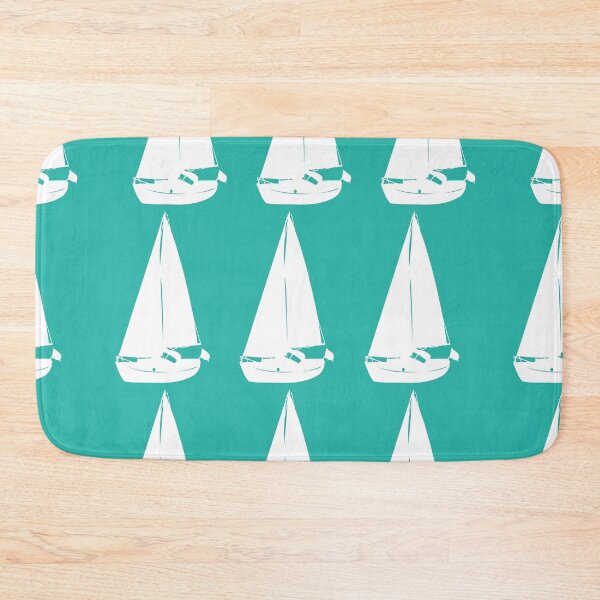 Item preview, Sailboats pattern on light blue background designed and sold by Aura-E.