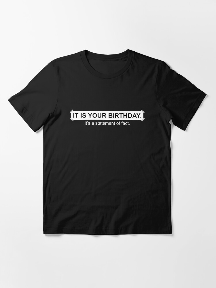 It's Your Birthday. It's a Statement of Fact” Birthday Card - Official The  Office Merchandise