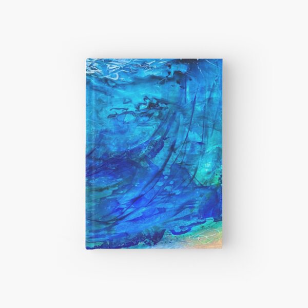 Water as rain ocean clouds Hardcover Journal
