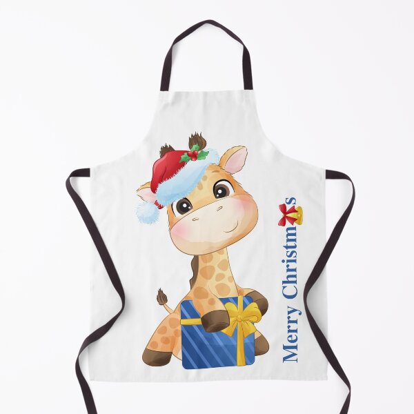 Aperçu de l'œuvre Joyeux Noël girafe créée et vendue par CreativeNewDesigns.