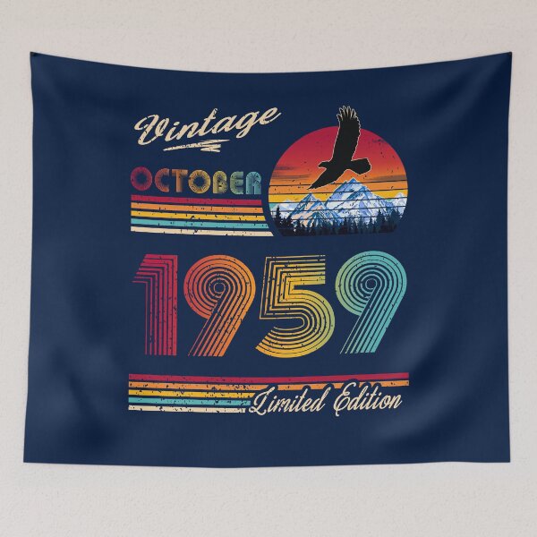 Item preview, October 1959 Birthday designed and sold by GreenSplash.