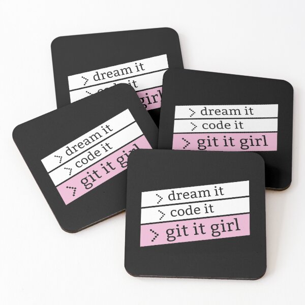 Item preview, Dream it Code It Git it girl - for programmer and web developper girls and women designed and sold by LookFrog.