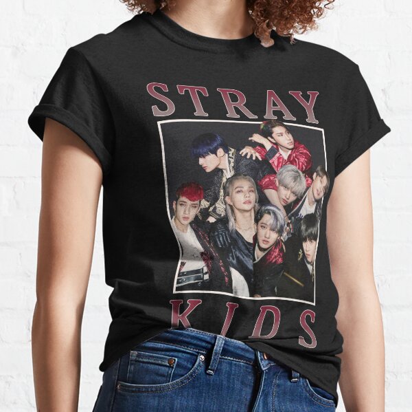 STRAY KIDS Vintage Retro Band Style des années 90 DANS LA VIE T-shirt classique