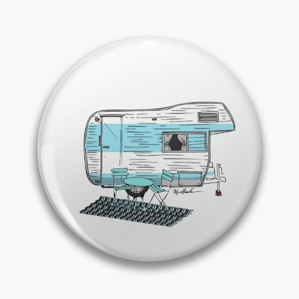 Item preview, Small Blue and White Camper designed and sold by Michael Garber.
