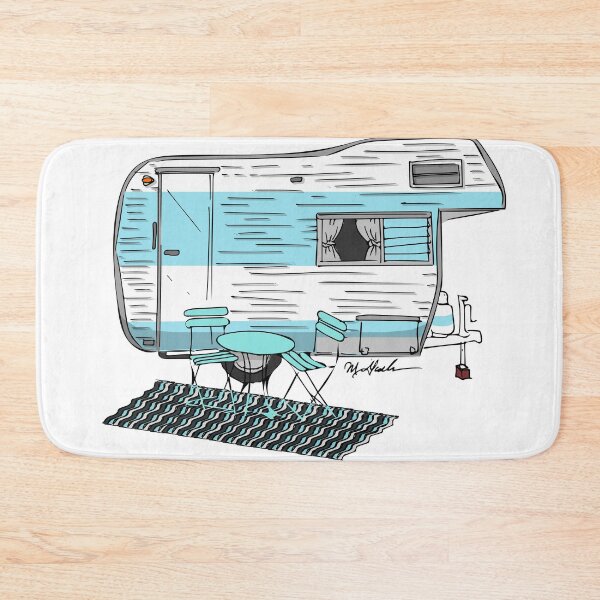 Item preview, Small Blue and White Camper designed and sold by Michael Garber.