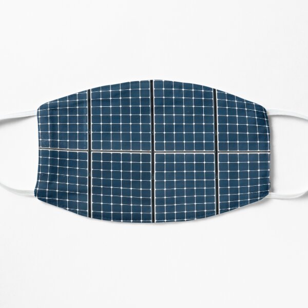 Solar panelling on a house. Flat Mask
