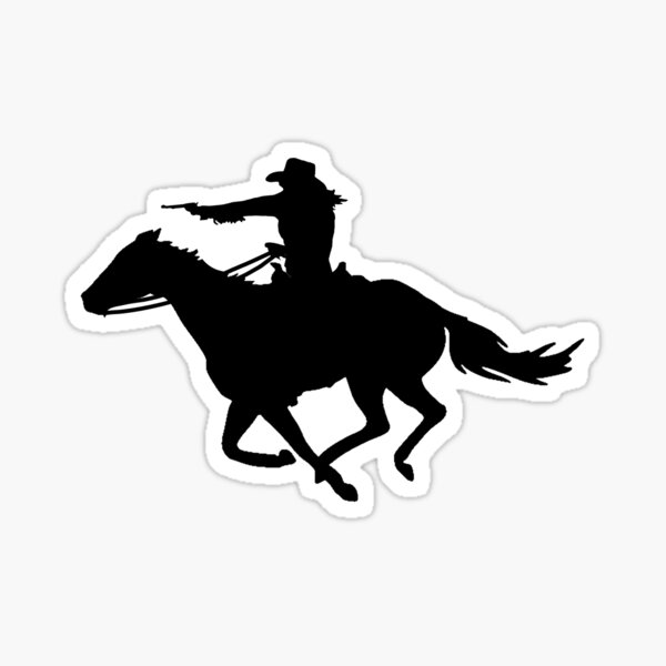 Limited Edition RODEO Flying Cowgirl Peanut Ball Sticker 