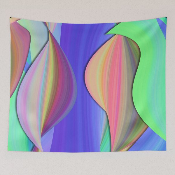Item preview, Colorful Abstract stretched canvas designed and sold by tripanthias.