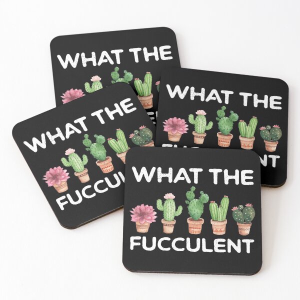 Item preview, What the Fucculent Cactus Succulents Plants Gardening Gift Vintage Retro designed and sold by ambaart.