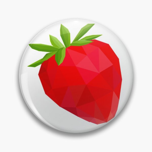 Item preview, Low poly strawberry designed and sold by ranniadesing.