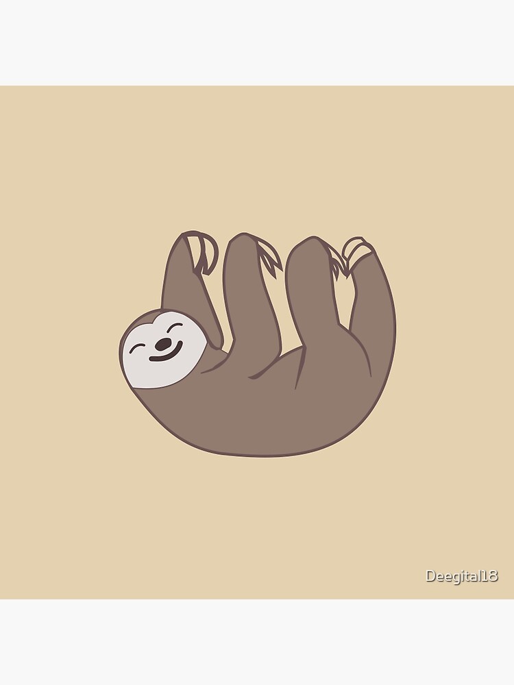 Cute sloth is having lazy tea party, in old Japanese anime style