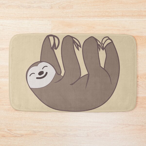 Item preview, Furry brown sleepy smiling sloth (minimalist anime) designed and sold by Deegital18.