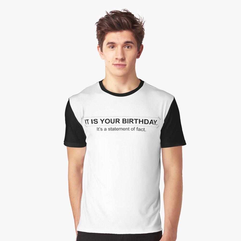 It's Your Birthday. It's a Statement of Fact” Birthday Card - Official The  Office Merchandise