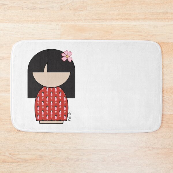 Item preview, Japanese Kokeshi Doll Red Face Mask designed and sold by lmcvinco.