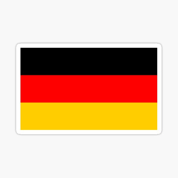 Trikolore - schwarz, rot und gold Sticker