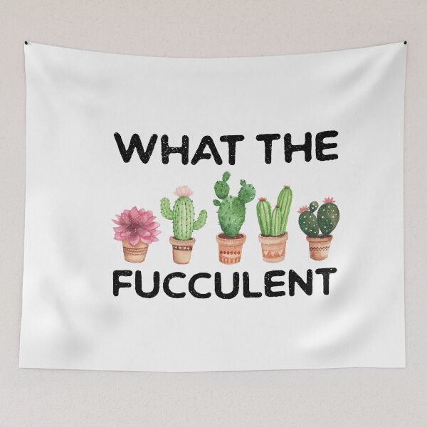 Item preview, What the Fucculent Cactus Succulents Plants Gardening Gift Vintage Retro designed and sold by ambaart.