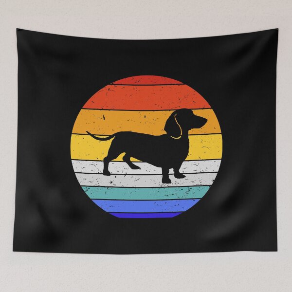 Item preview, Doxie Dachshund Dog Vintage Retro Art I designed and sold by Lemon Pepper.