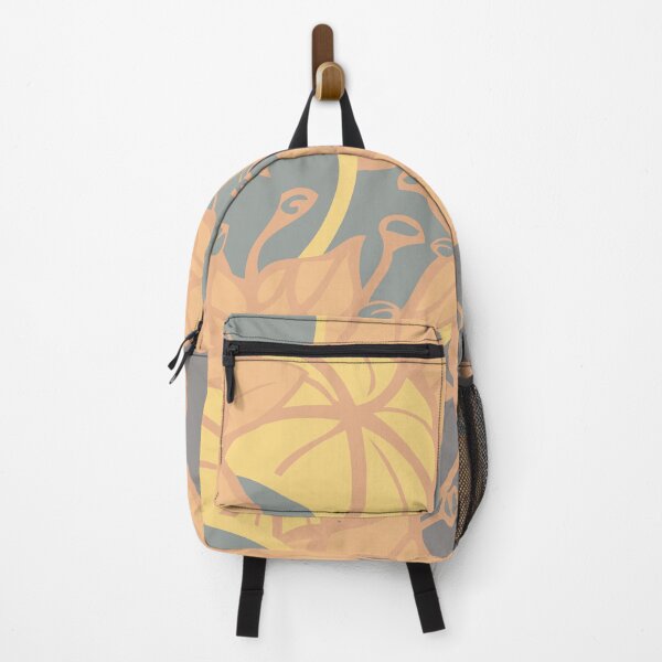 Item preview, modern leaf, bud, and flower pattern (sun grey) designed and sold by belcie.