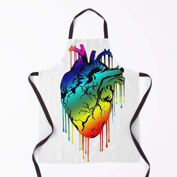 Item preview, Raimbow painting Heart Human Anatomy designed and sold by Collagedream.