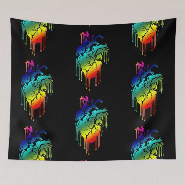 Item preview, Raimbow painting Heart Human Anatomy designed and sold by Collagedream.