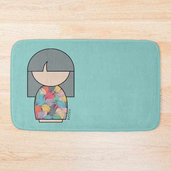 Item preview, Modern Colorful Japanese Kokeshi Doll   designed and sold by lmcvinco.