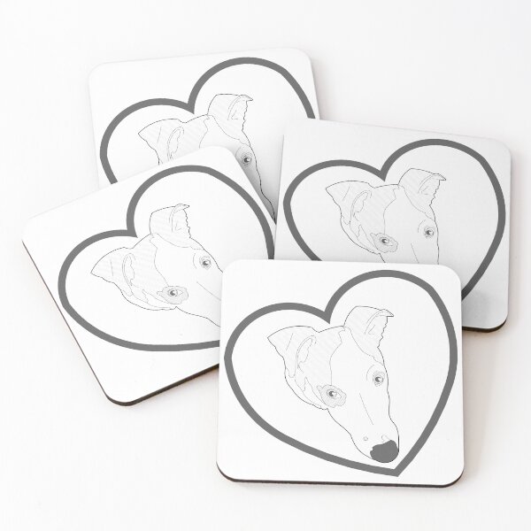 Item preview, Whippets Sighthounds Sweetheart Cutie Illustration designed and sold by SassySighthound.