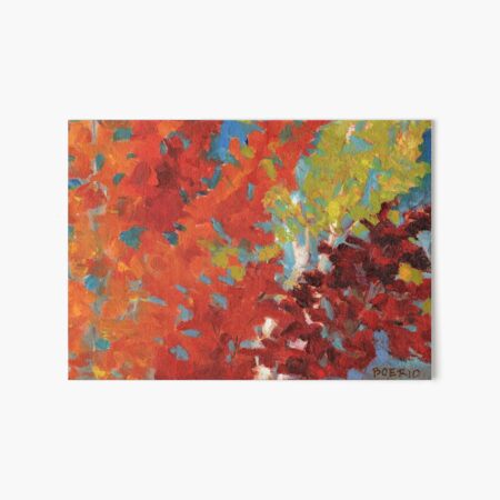 Fall leaves in yellow orange and red Art Board Print