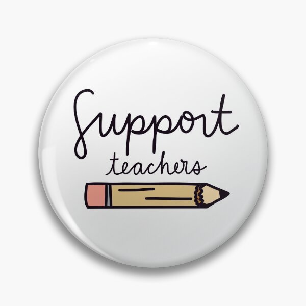 Item preview, Support Teachers with pencil image designed and sold by Cafecreativity.