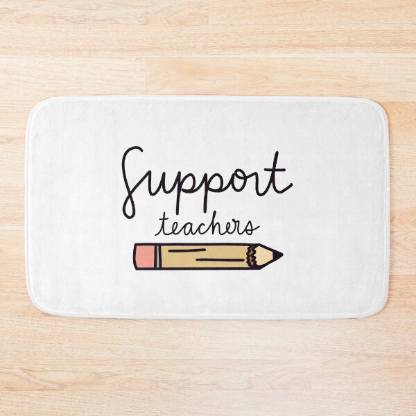 Item preview, Support Teachers with pencil image designed and sold by Cafecreativity.