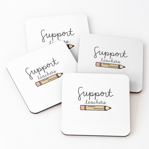 Item preview, Support Teachers with pencil image designed and sold by Cafecreativity.