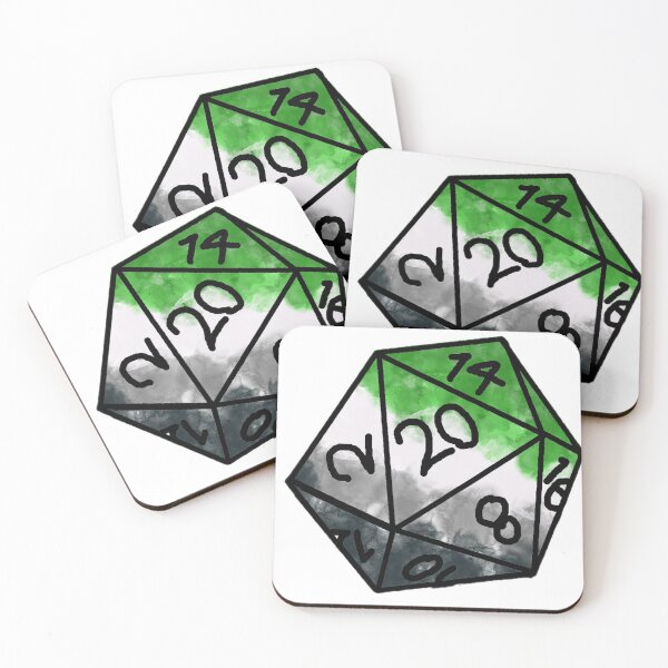 Item preview, Pride Dice - Aromantic designed and sold by AdrianeTempest.