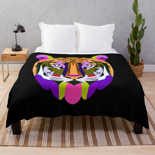 Item preview, Colorful Tiger Painting designed and sold by evaveve.