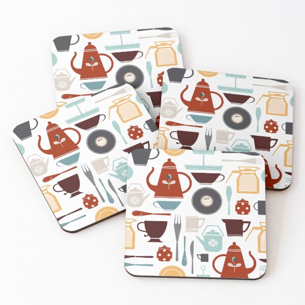 Item preview, Tea and coffee serving set print designed and sold by Avisnanna.