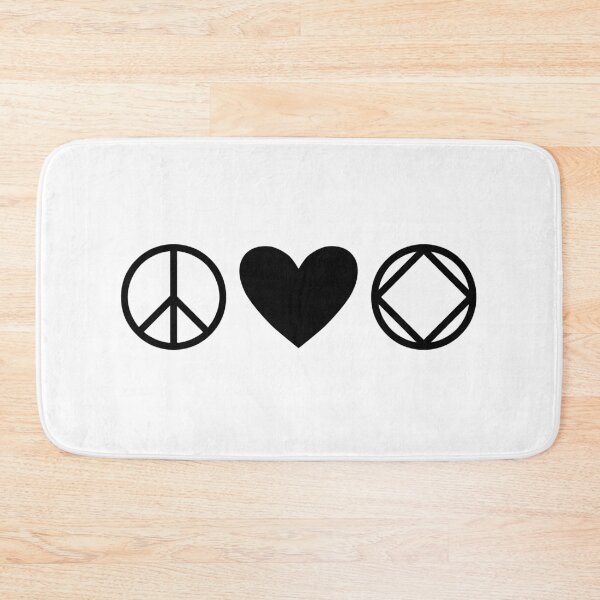 Item preview, Peace, Love, NA (Narcotics Anonymous) designed and sold by RecoveryGift.
