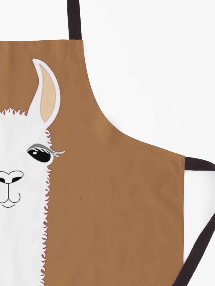Alternate view of LLAMA PORTRAIT #9 Apron