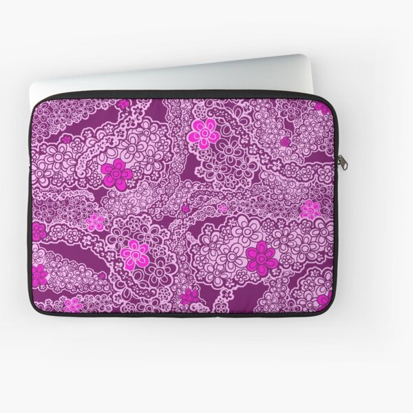 Pink Floral Paisley Laptop Sleeve
