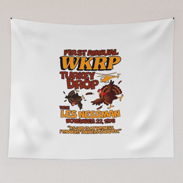 Item preview, Thanksgiving 1st Annual WKRP Turkey Drop T-Shirt designed and sold by bestseller2047.